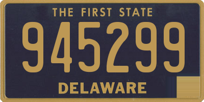 DE license plate 945299