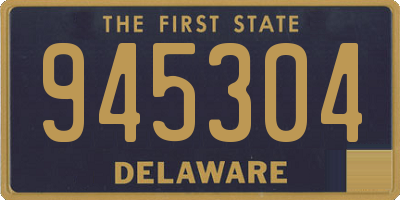 DE license plate 945304