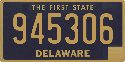 DE license plate 945306