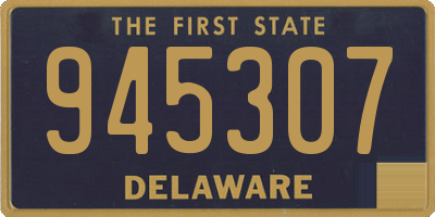 DE license plate 945307