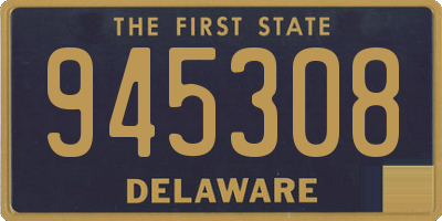 DE license plate 945308