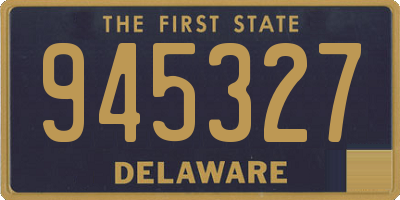 DE license plate 945327