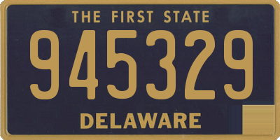 DE license plate 945329