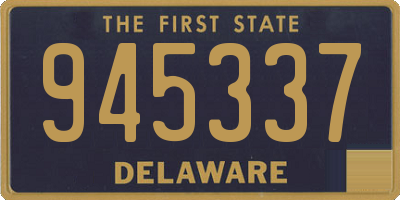 DE license plate 945337