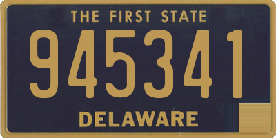 DE license plate 945341