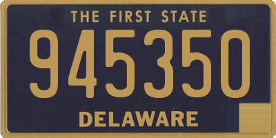 DE license plate 945350