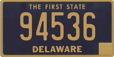 DE license plate 94536