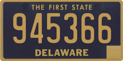 DE license plate 945366