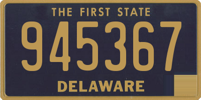 DE license plate 945367