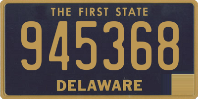 DE license plate 945368