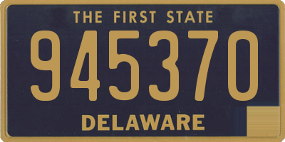 DE license plate 945370