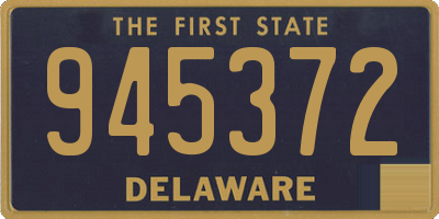 DE license plate 945372