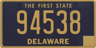 DE license plate 94538