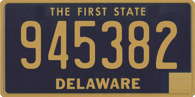 DE license plate 945382