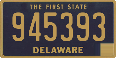 DE license plate 945393