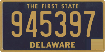 DE license plate 945397
