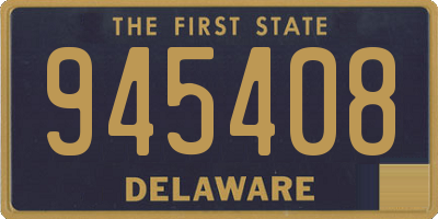 DE license plate 945408