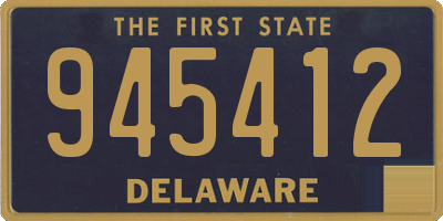 DE license plate 945412