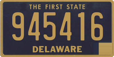 DE license plate 945416