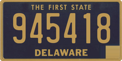 DE license plate 945418