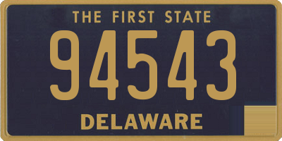 DE license plate 94543