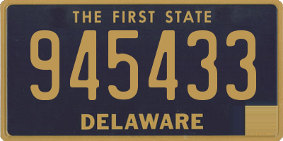 DE license plate 945433