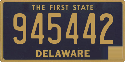 DE license plate 945442