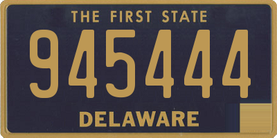 DE license plate 945444