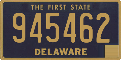 DE license plate 945462