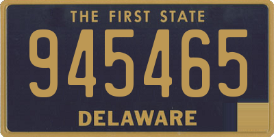 DE license plate 945465
