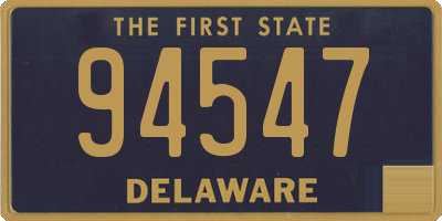 DE license plate 94547