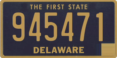 DE license plate 945471
