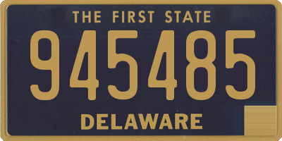 DE license plate 945485