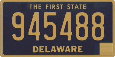 DE license plate 945488