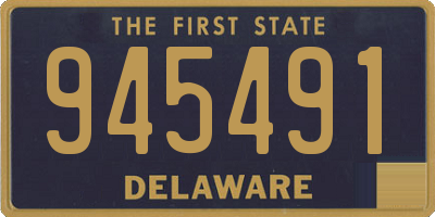 DE license plate 945491