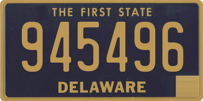DE license plate 945496