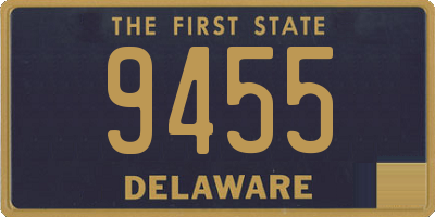 DE license plate 9455