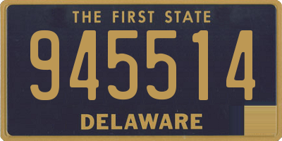 DE license plate 945514