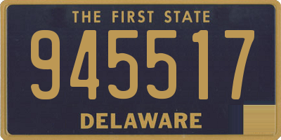 DE license plate 945517