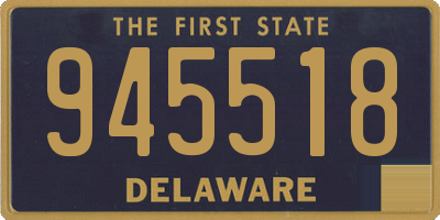 DE license plate 945518