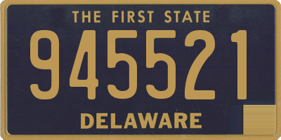 DE license plate 945521