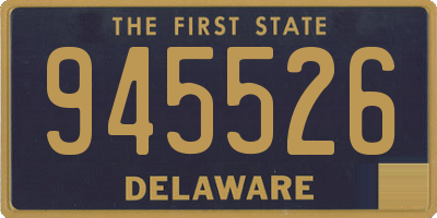 DE license plate 945526