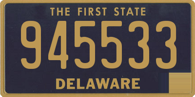 DE license plate 945533
