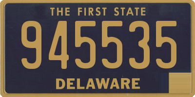 DE license plate 945535