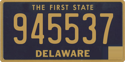 DE license plate 945537
