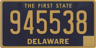 DE license plate 945538
