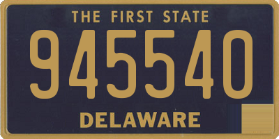 DE license plate 945540