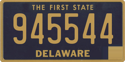 DE license plate 945544