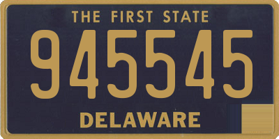 DE license plate 945545