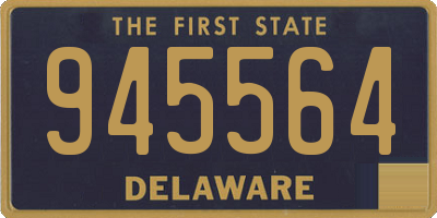 DE license plate 945564